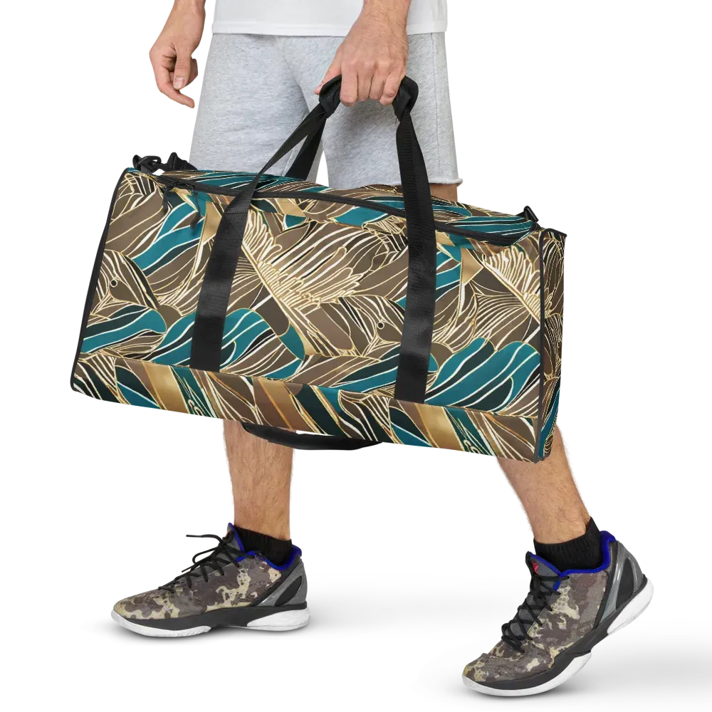 Gilded Frond on Duffle Bag — Front