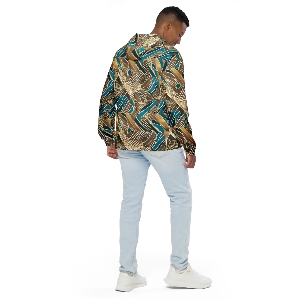 Gilded Frond on Men's Windbreaker — Back