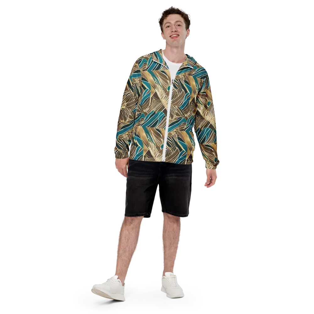 Gilded Frond on Men's Windbreaker — Front