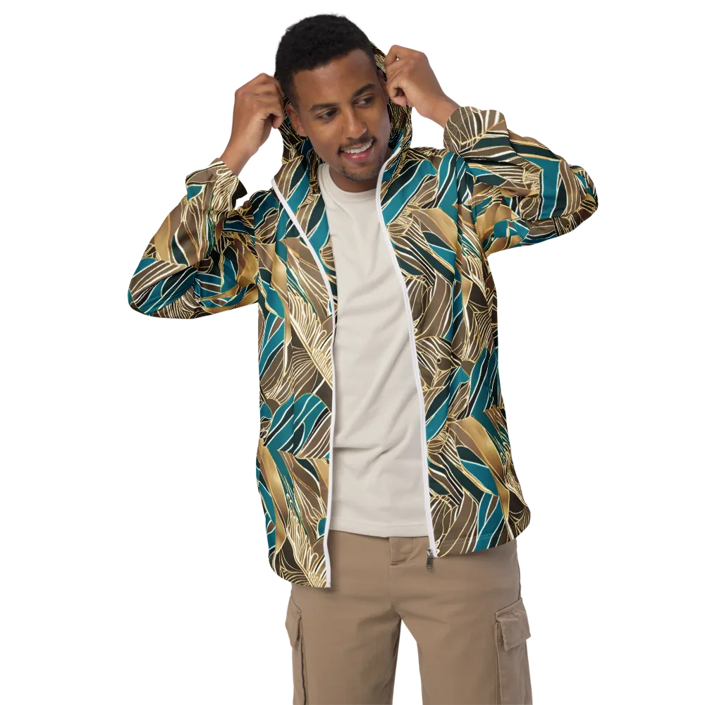 Gilded Frond on Men's Windbreaker — Front