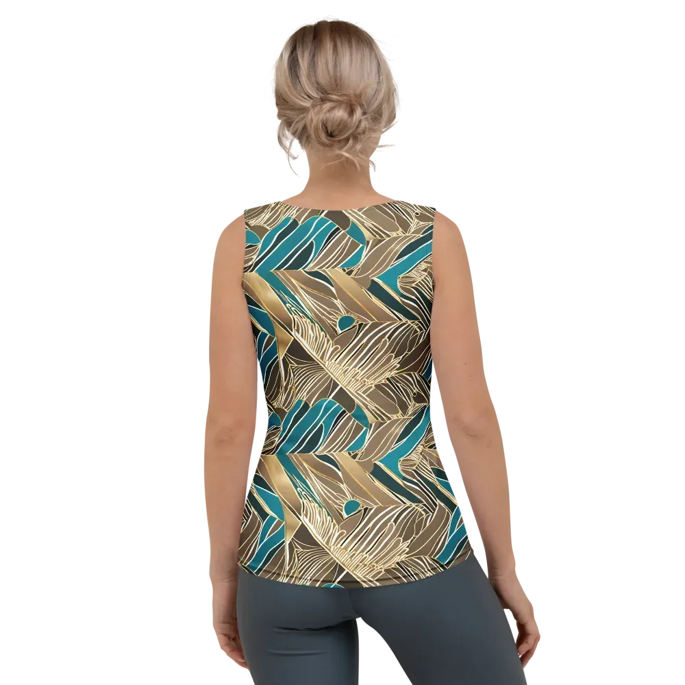 Gilded Frond on Women's Tank Top — Back