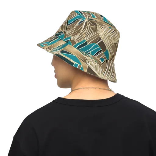 Gilded Frond on a Reversible Bucket Hat