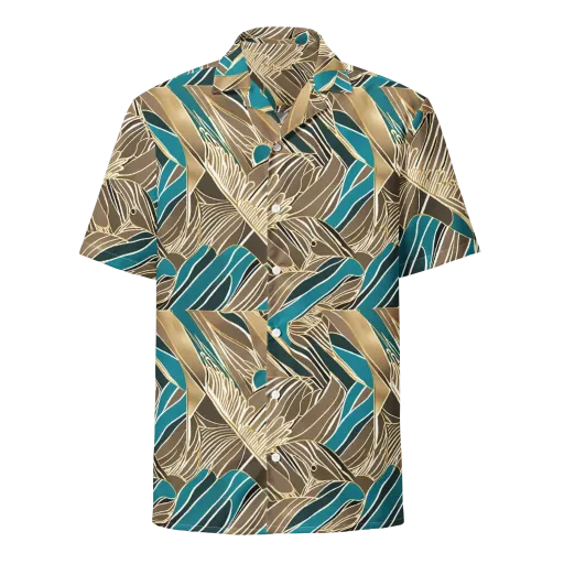 Gilded Frond on a Button Shirt