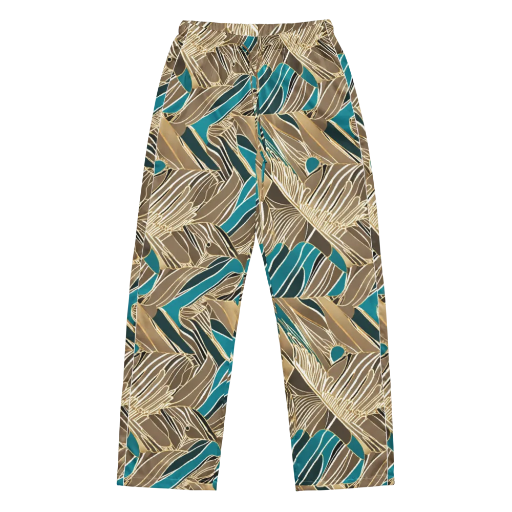 Gilded Frond on Women's Pajama Pants — Front