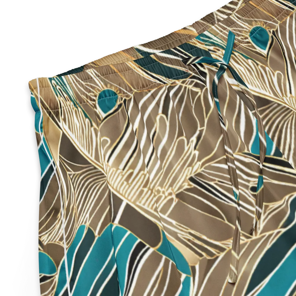 Gilded Frond on Women's Pajama Shorts — Product details