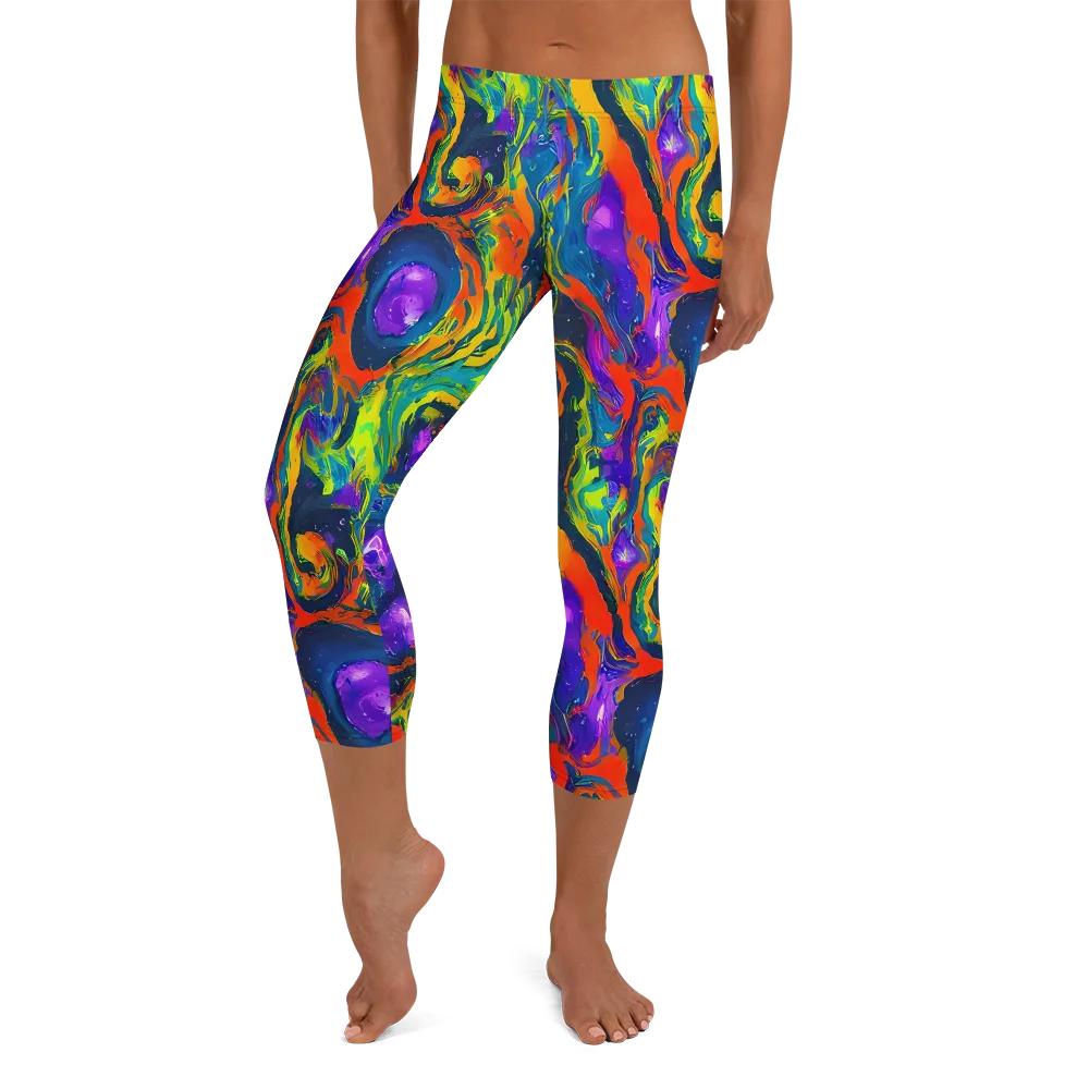 Infinite Color on Capri Leggings — Front