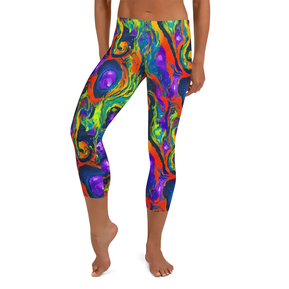 Infinite Color on Capri Leggings — Front