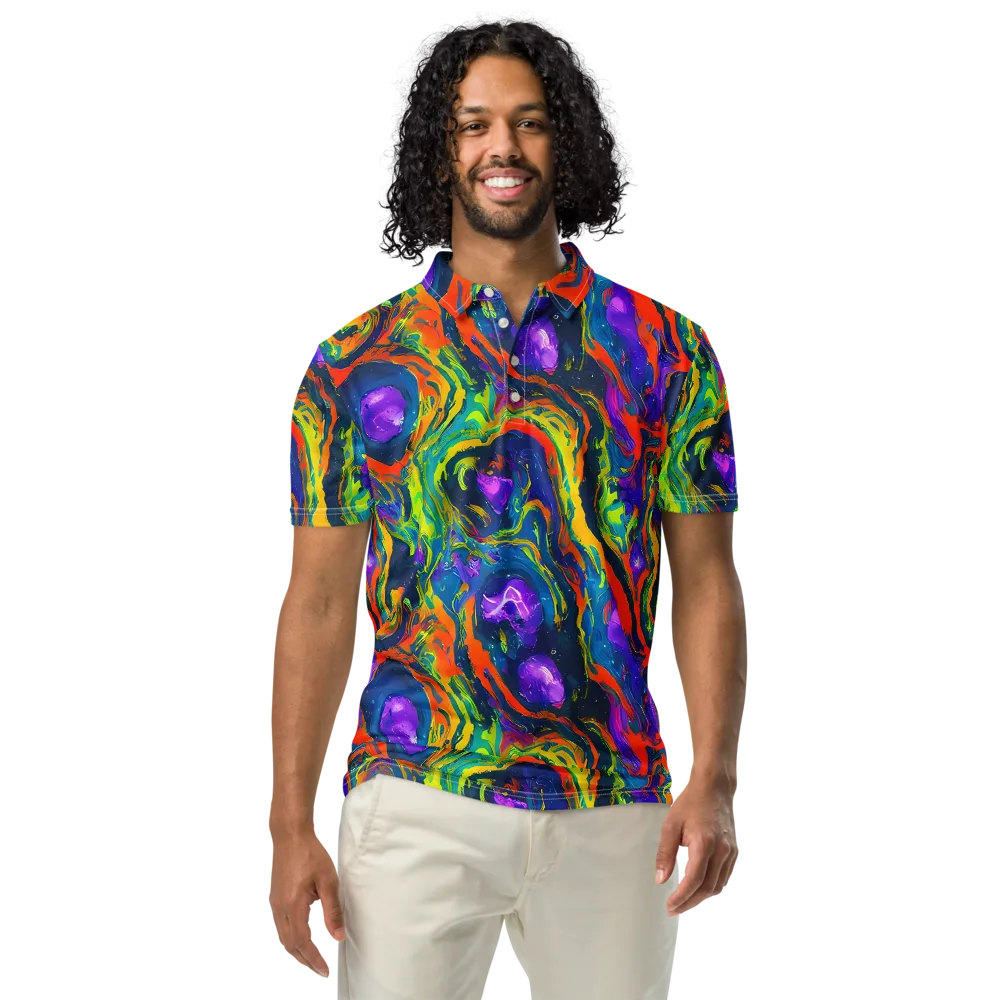Infinite Color on Men's Slim Fit Polo Shirt — Front