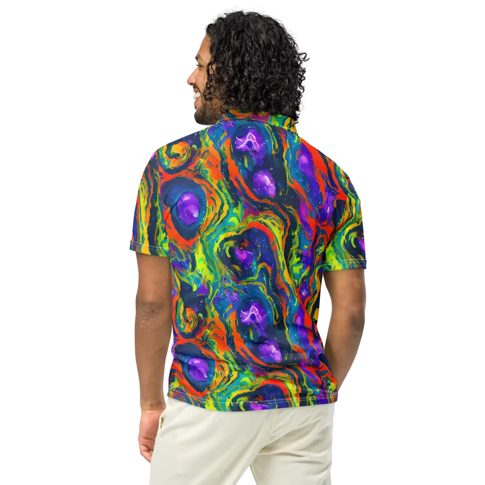 Infinite Color on Men's Slim Fit Polo Shirt — Back