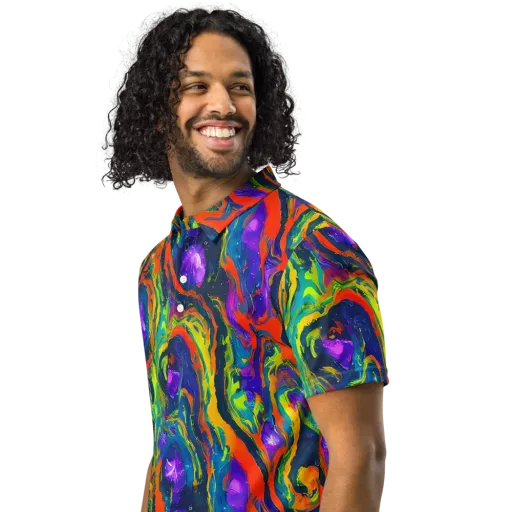 Infinite Color on a Men's Slim Fit Polo Shirt