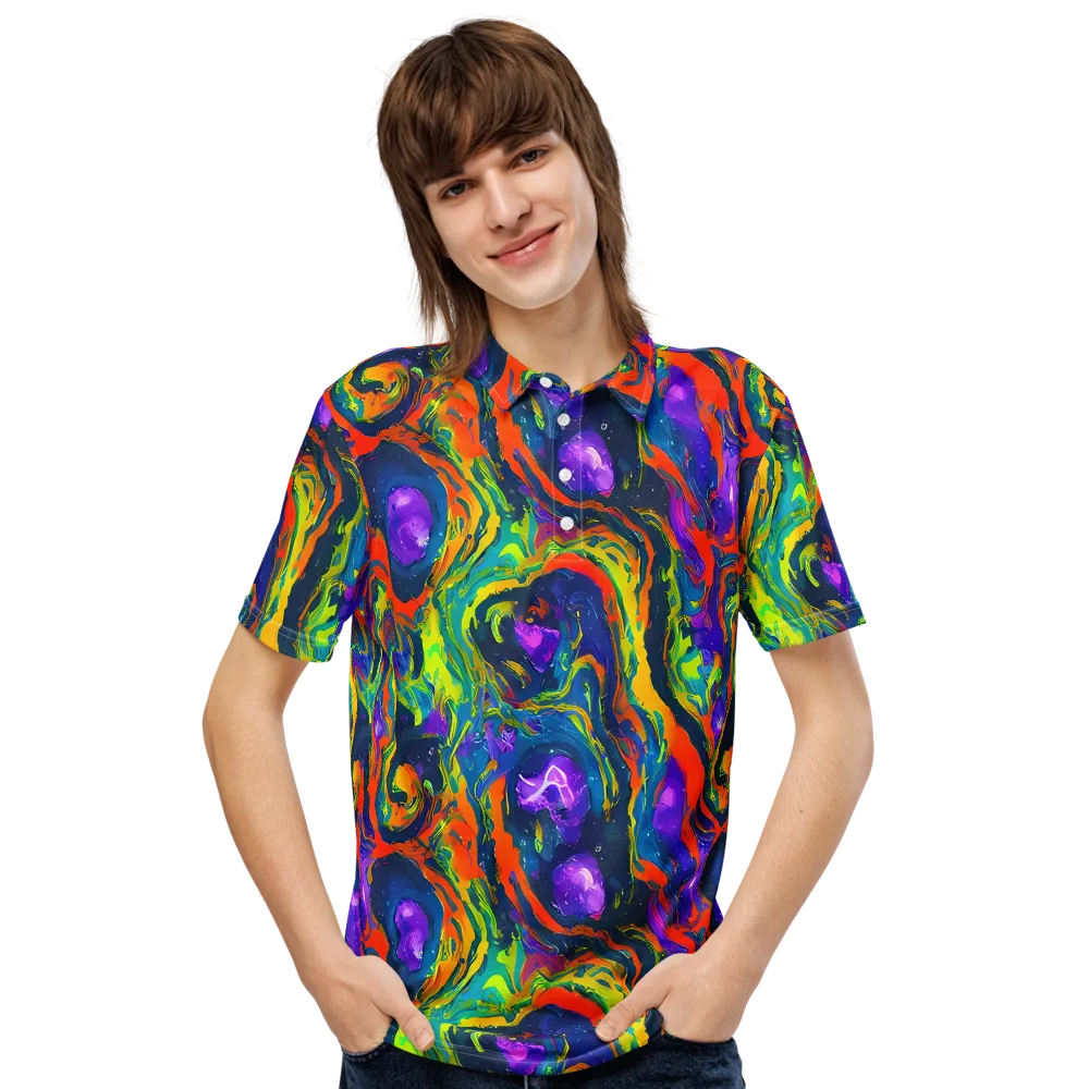 Infinite Color on Men's Slim Fit Polo Shirt — Front