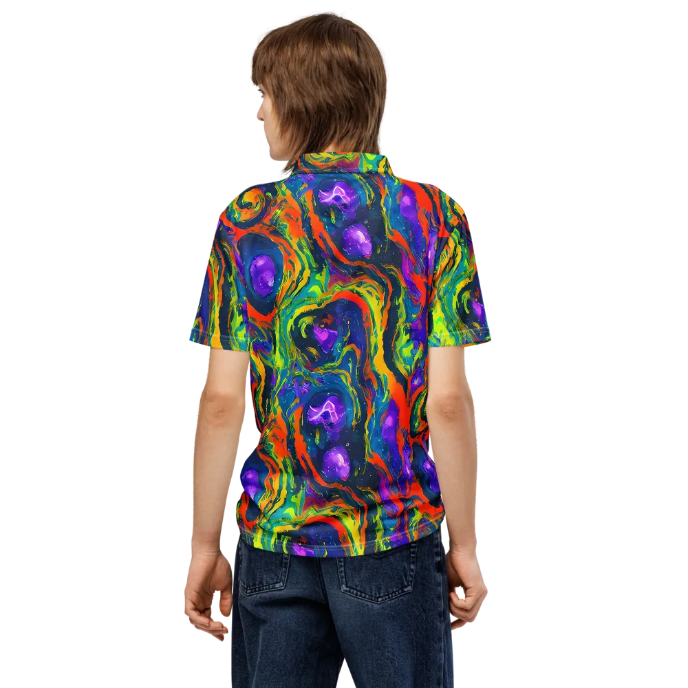 Infinite Color on Men's Slim Fit Polo Shirt — Back