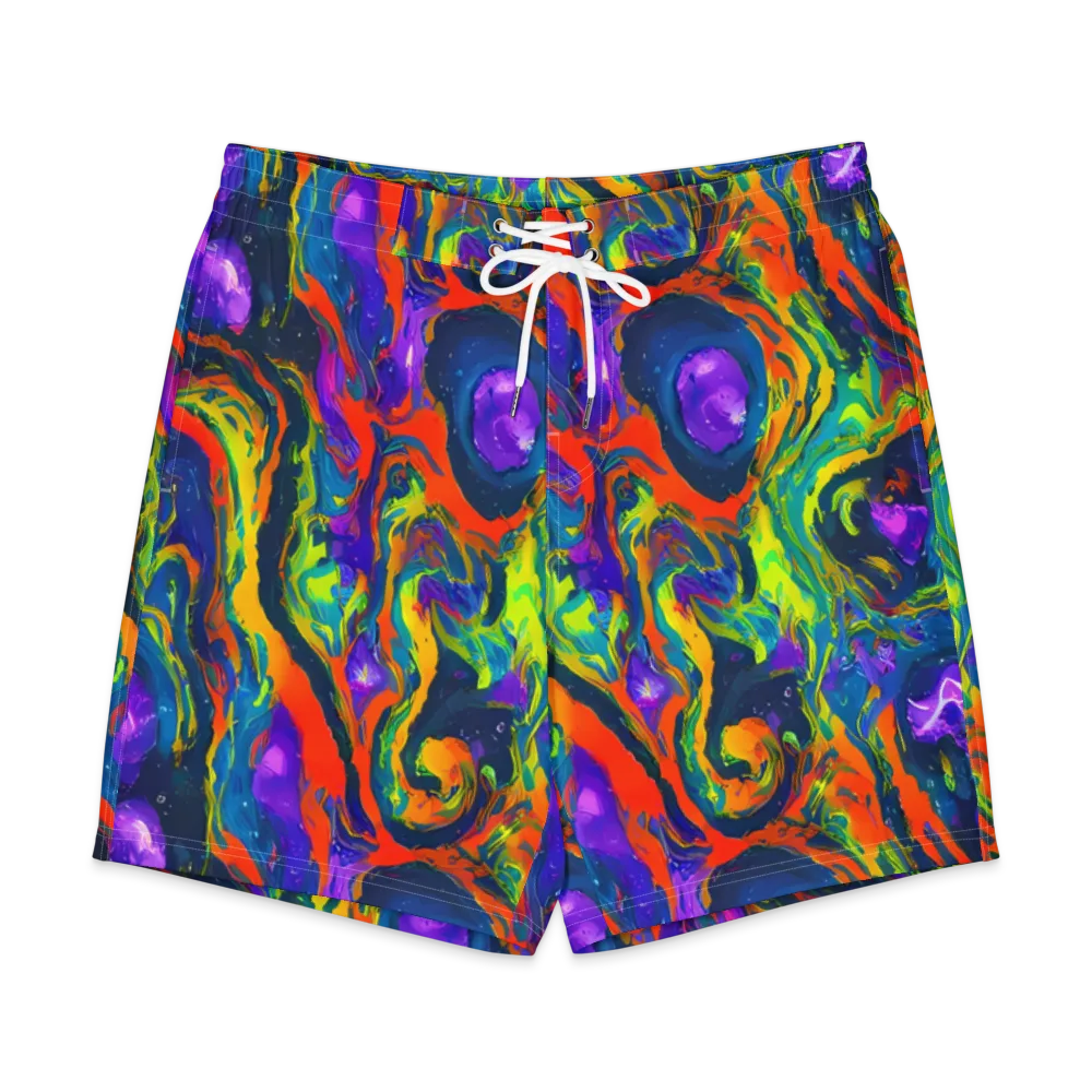 Infinite Color on Men's Board Shorts — Front