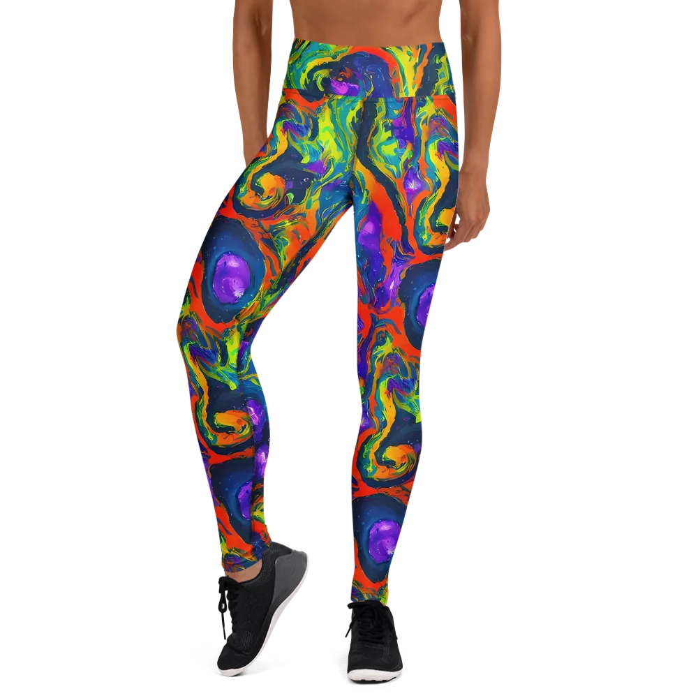 Infinite Color on Yoga Leggings — Front