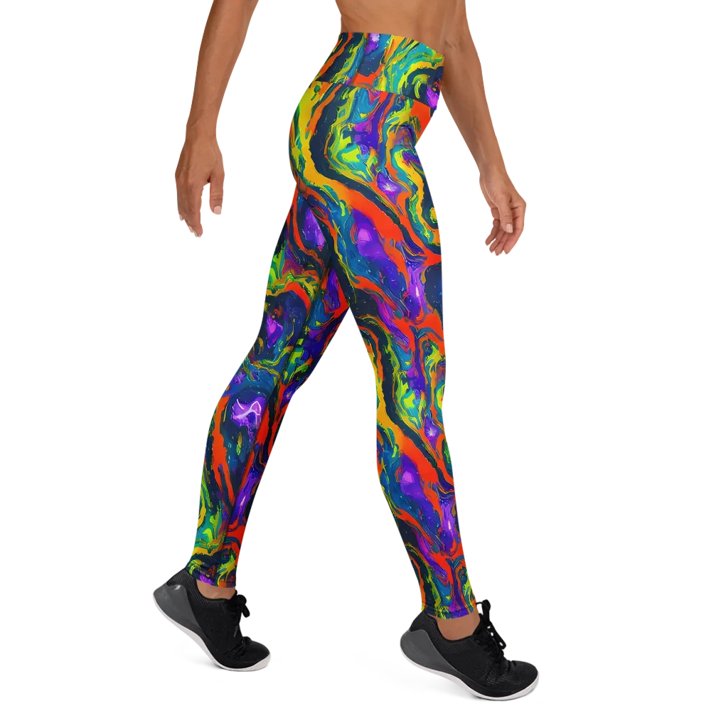 Infinite Color on Yoga Leggings — Right