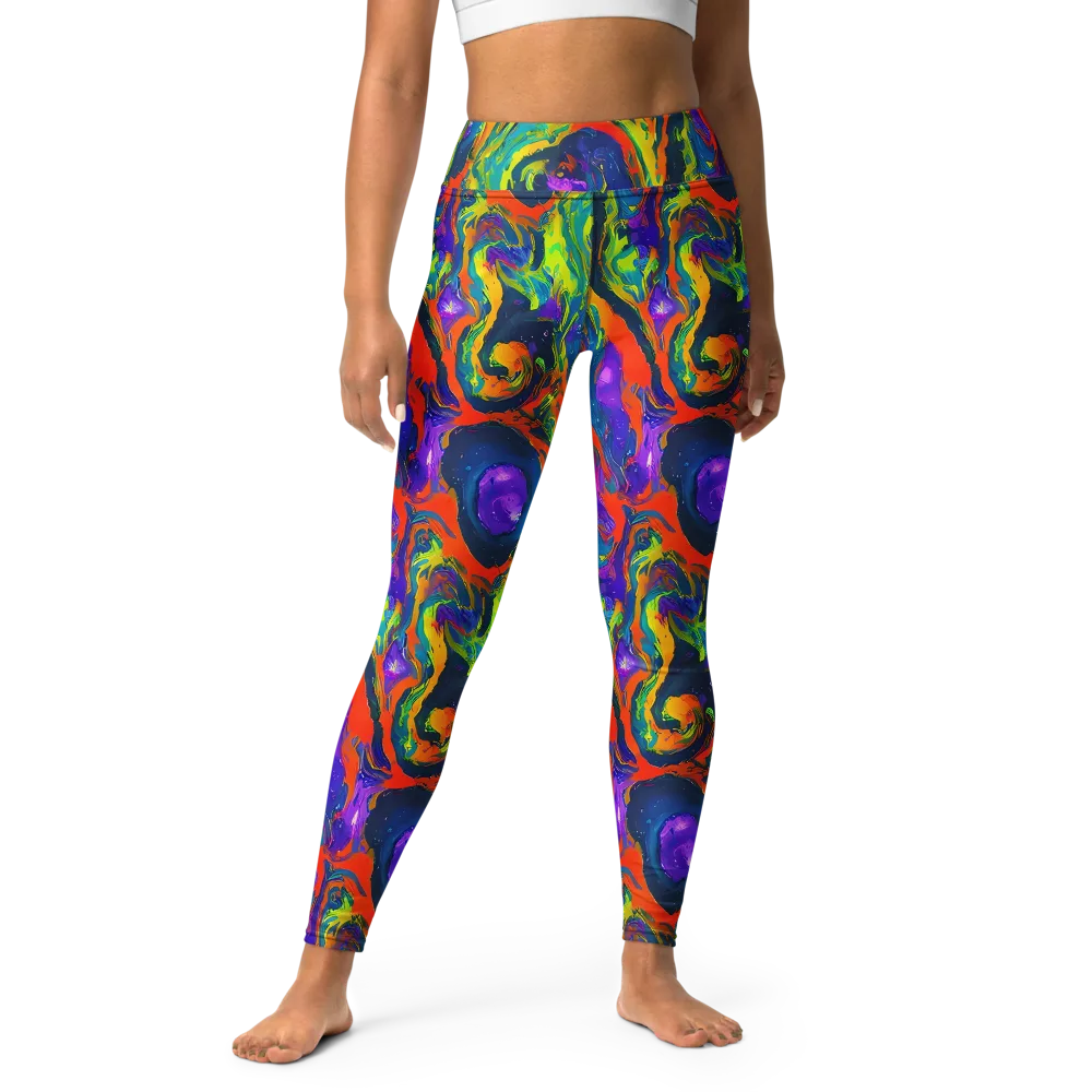 Infinite Color on Yoga Leggings — Front