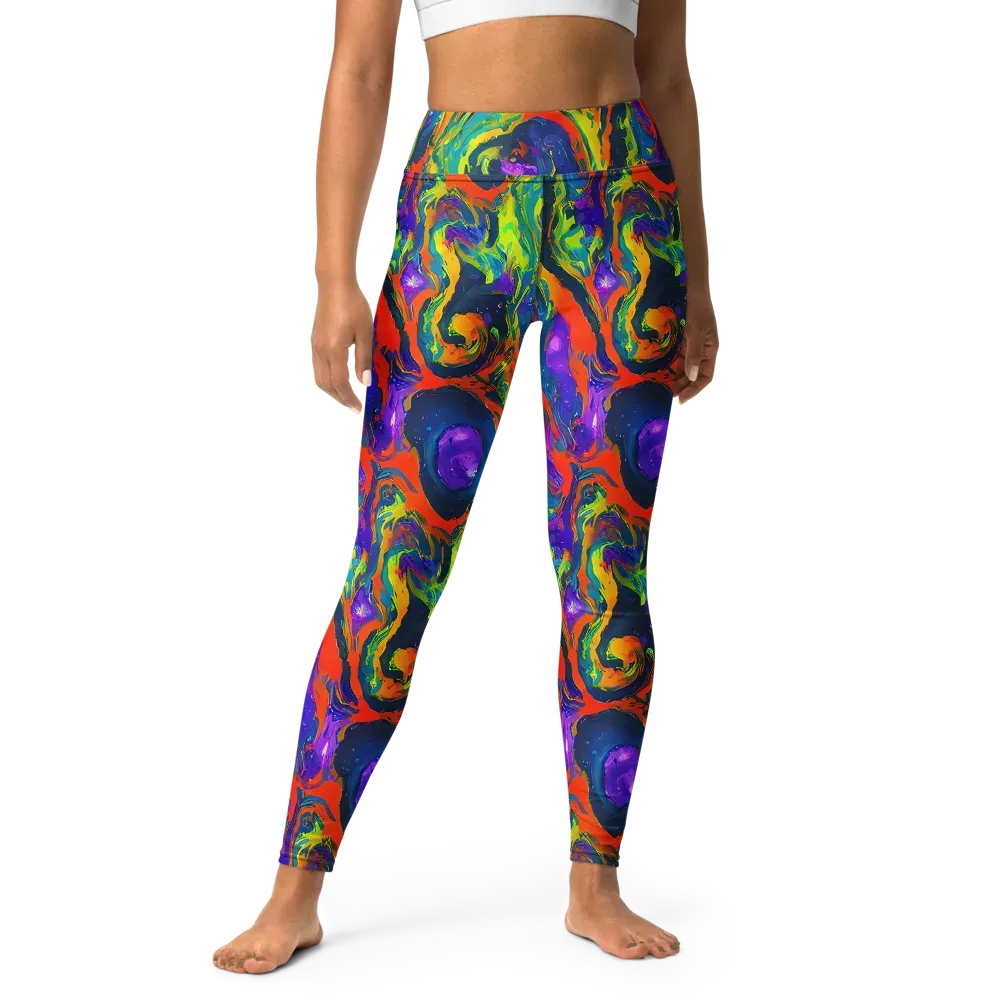 Infinite Color on Yoga Leggings — Front