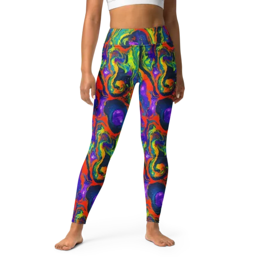 Infinite Color on a Yoga Leggings