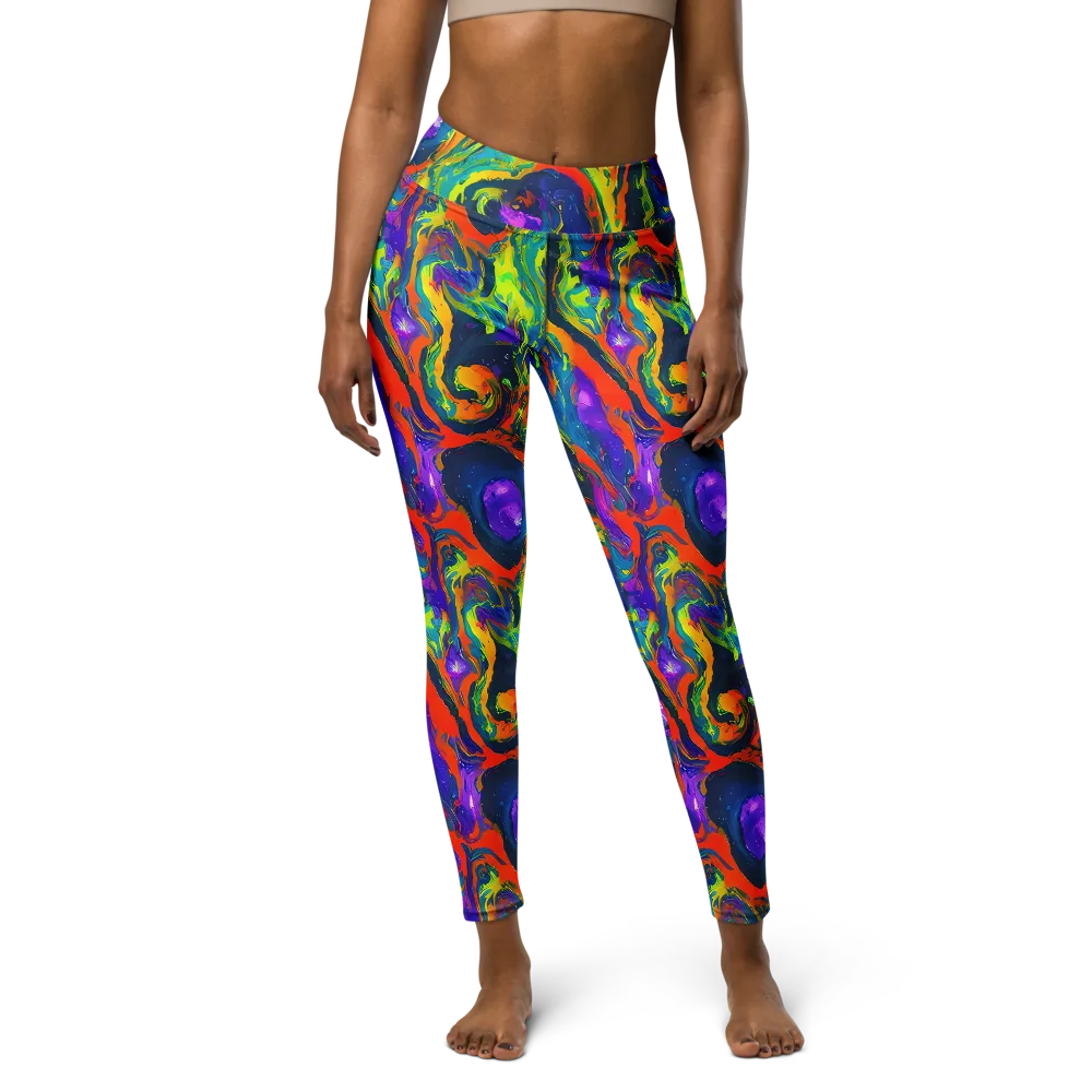 Infinite Color on Yoga Leggings — Front