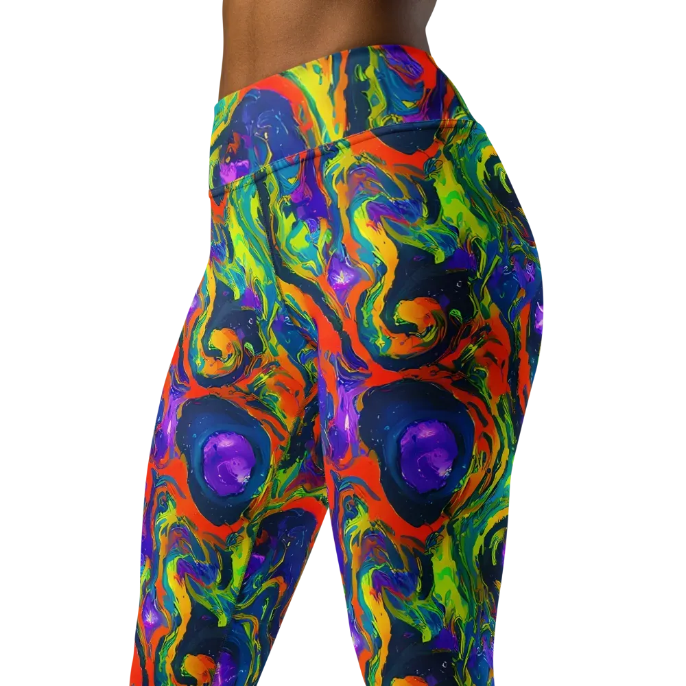 Infinite Color on Yoga Leggings — Left Front