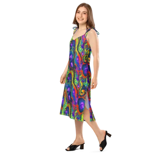 Infinite Color on a Slip Dress