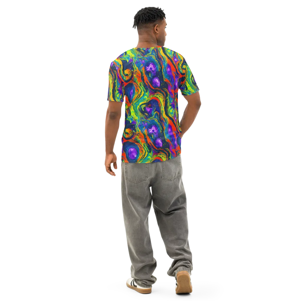Infinite Color on Men's Cotton Crew Neck T-Shirt — Back