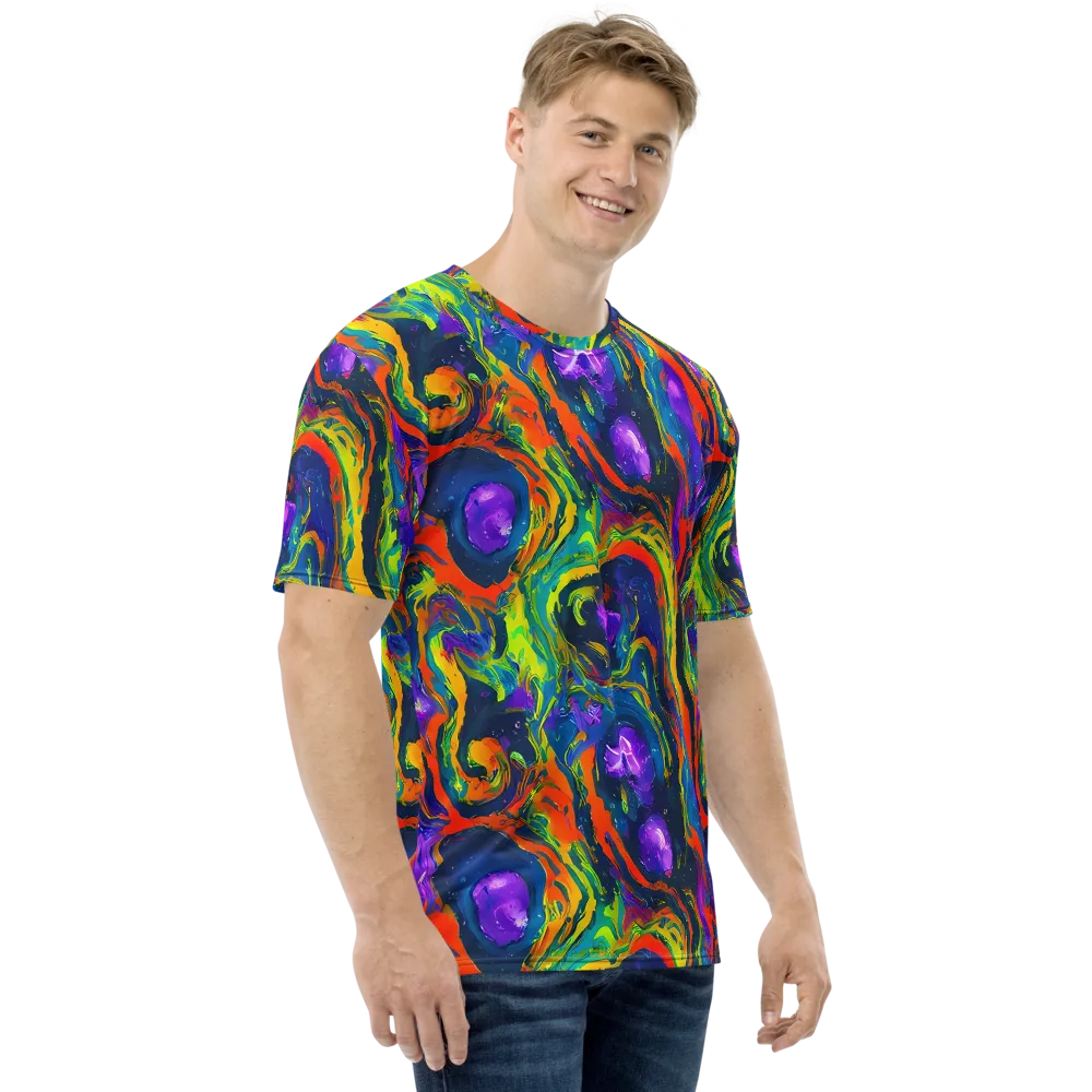 Infinite Color on Men's Crew Neck T-Shirt — Right