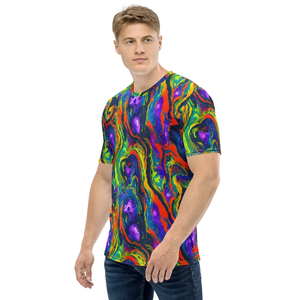 Infinite Color on Men's Crew Neck T-Shirt — Left