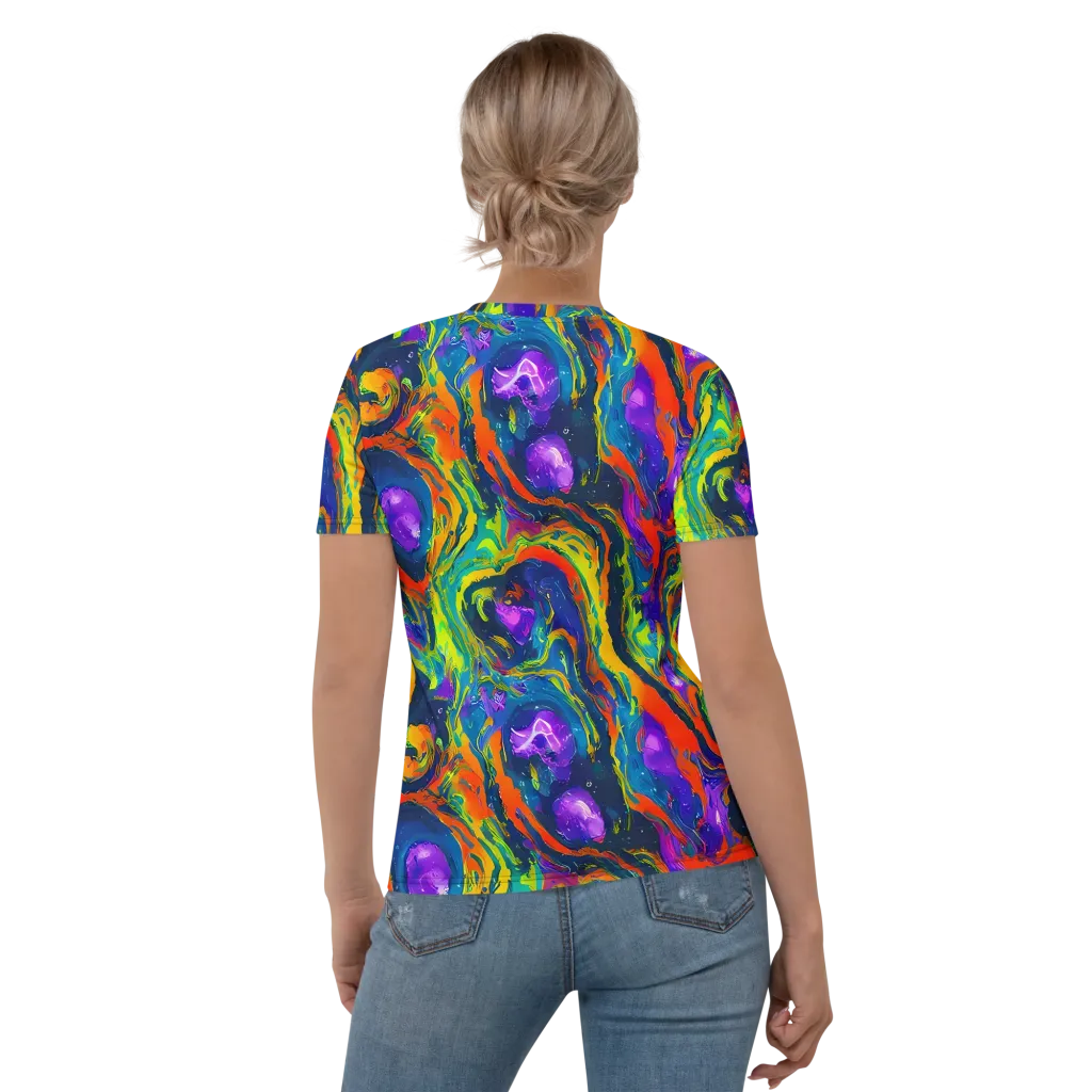 Infinite Color on Women's Crew Neck T-Shirt — Back