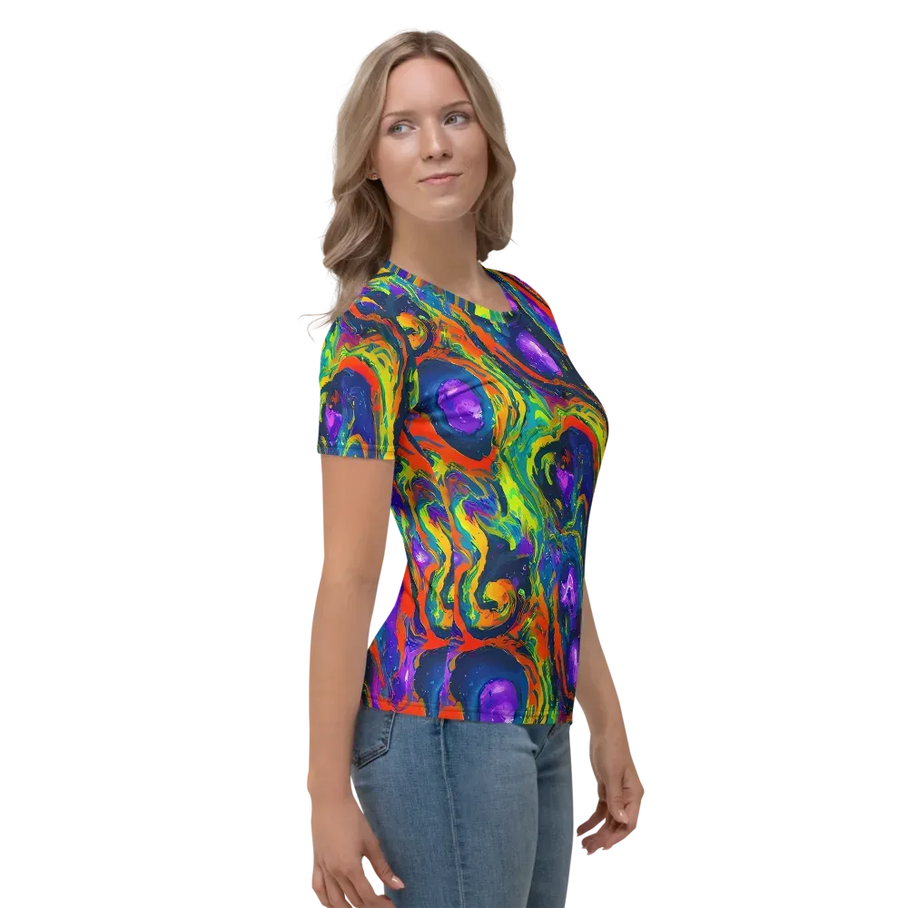 Infinite Color on Women's Crew Neck T-Shirt — Right