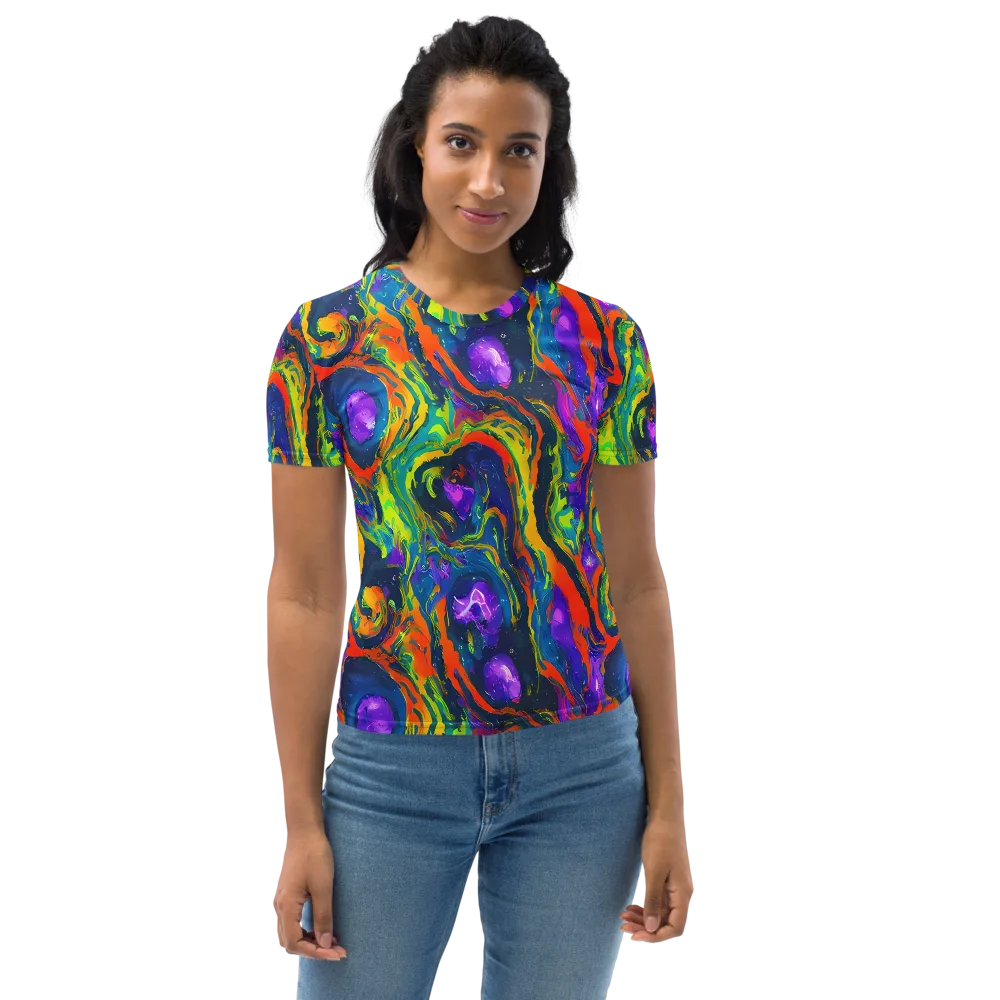 Infinite Color on Women's Crew Neck T-Shirt — Front