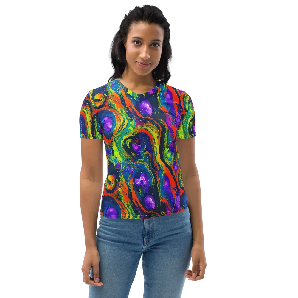 Infinite Color on Women's Crew Neck T-Shirt — Front