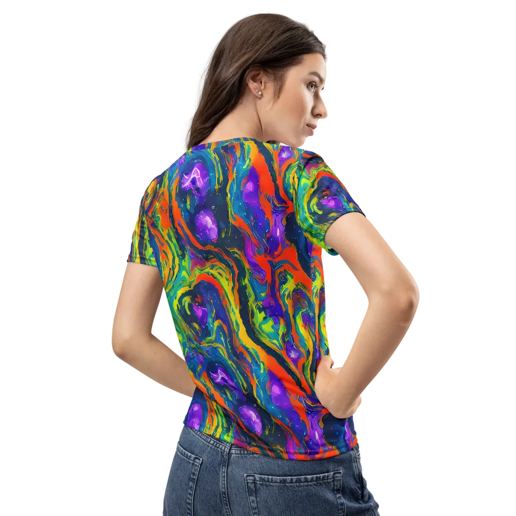 Infinite Color on Women's Crew Neck T-Shirt — Back