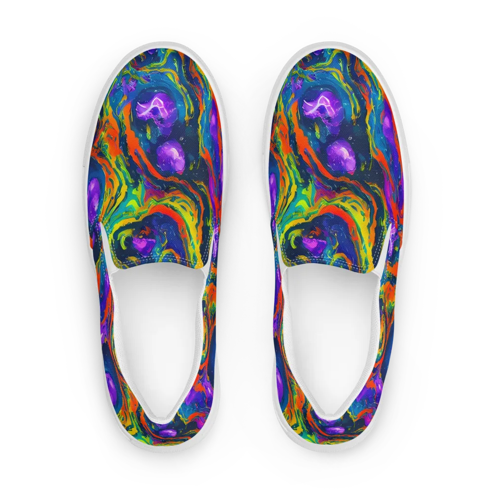 Infinite Color on Men's Slip-On Canvas Shoes — Front