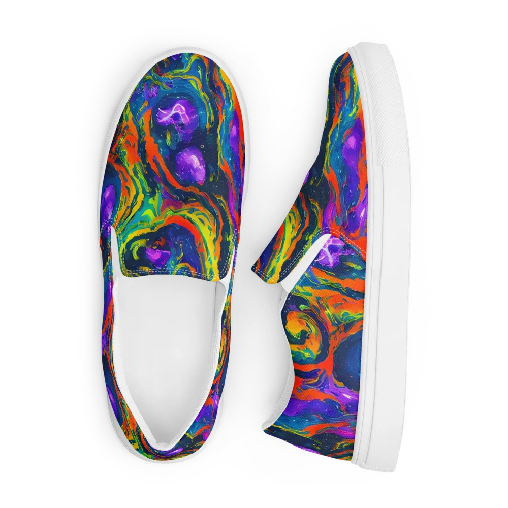 Infinite Color on Men's Slip-On Canvas Shoes — Front