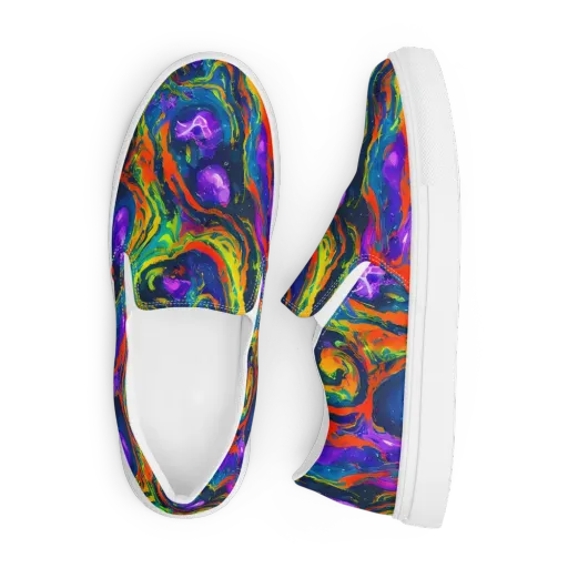 Infinite Color on a Men's Slip-On Canvas Shoes