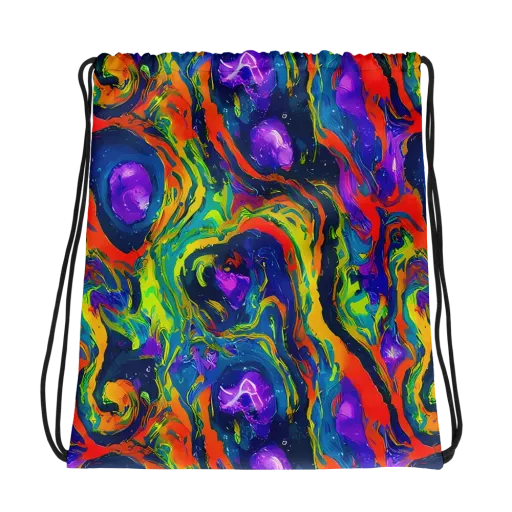 Infinite Color on a Drawstring Bag
