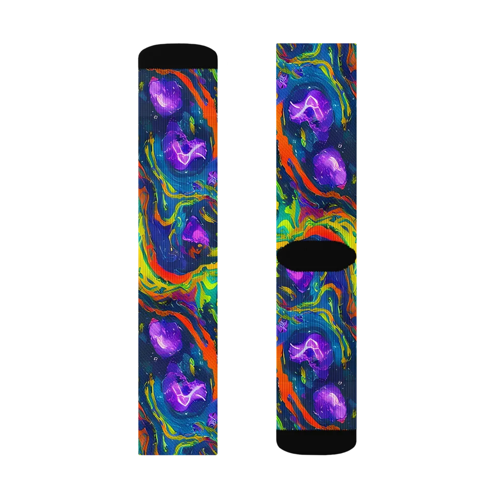 Infinite Color on Socks — Left Sock