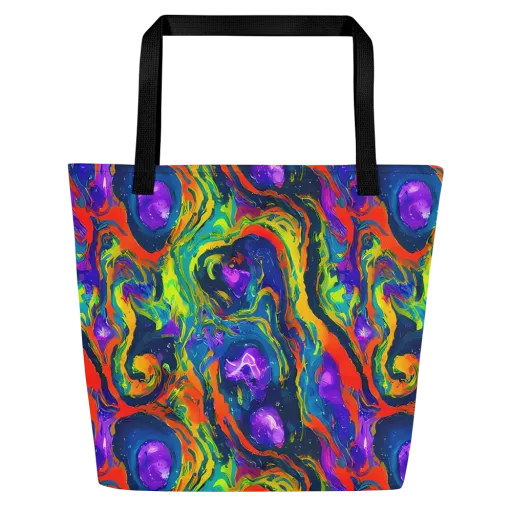 Infinite Color on a Large Tote Bag W/ Pocket