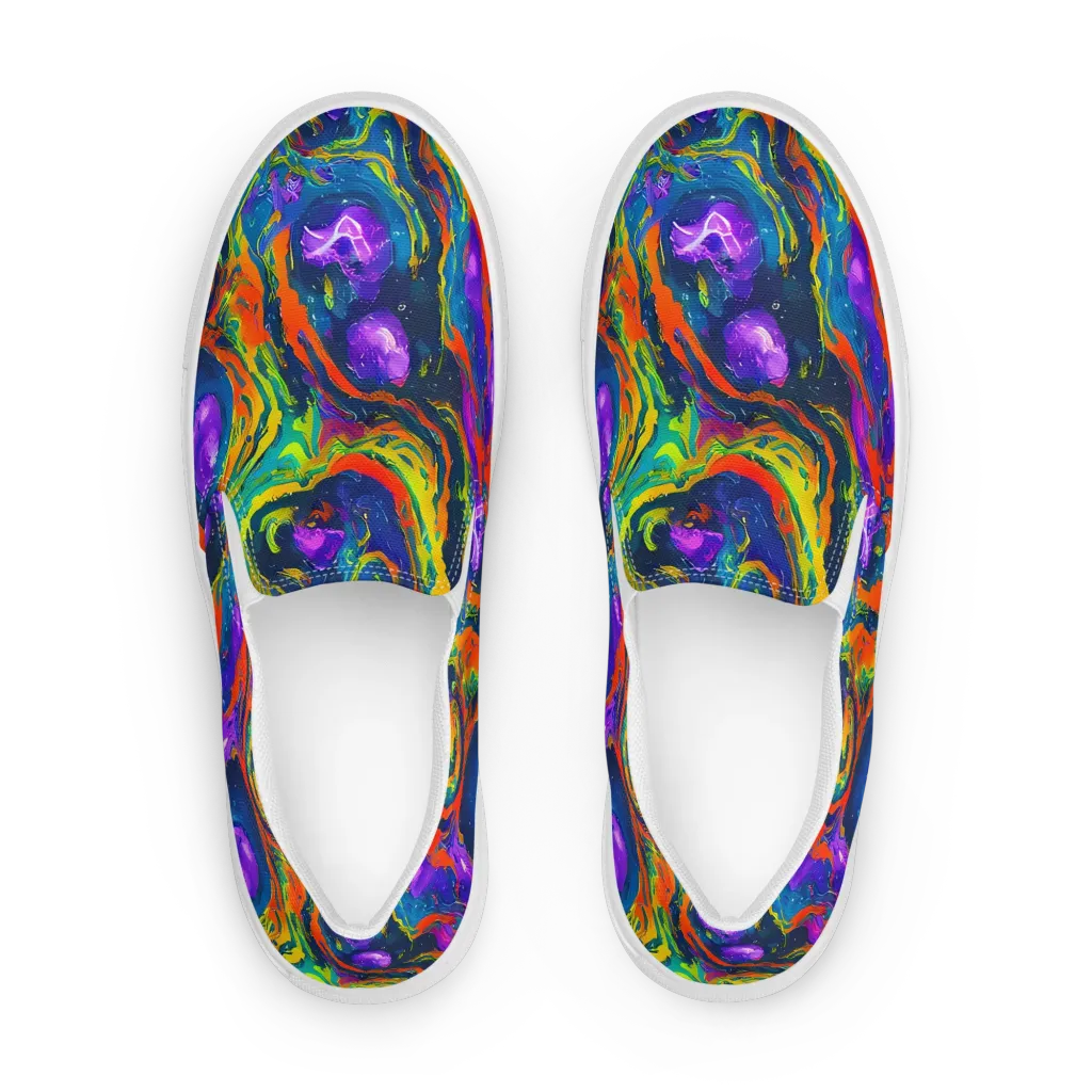 Infinite Color on Women's Slip-On Canvas Shoes — Front