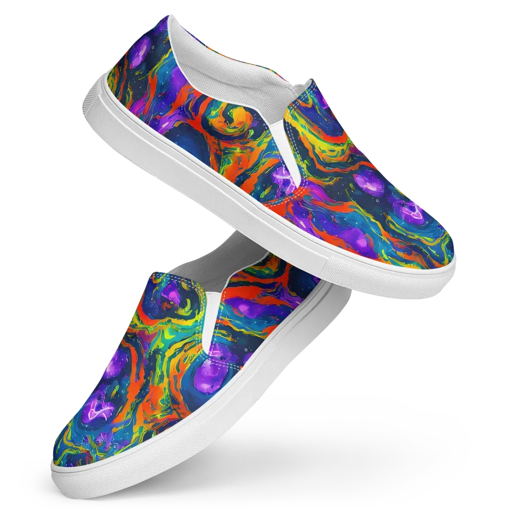 Infinite Color on Women's Slip-On Canvas Shoes — Front