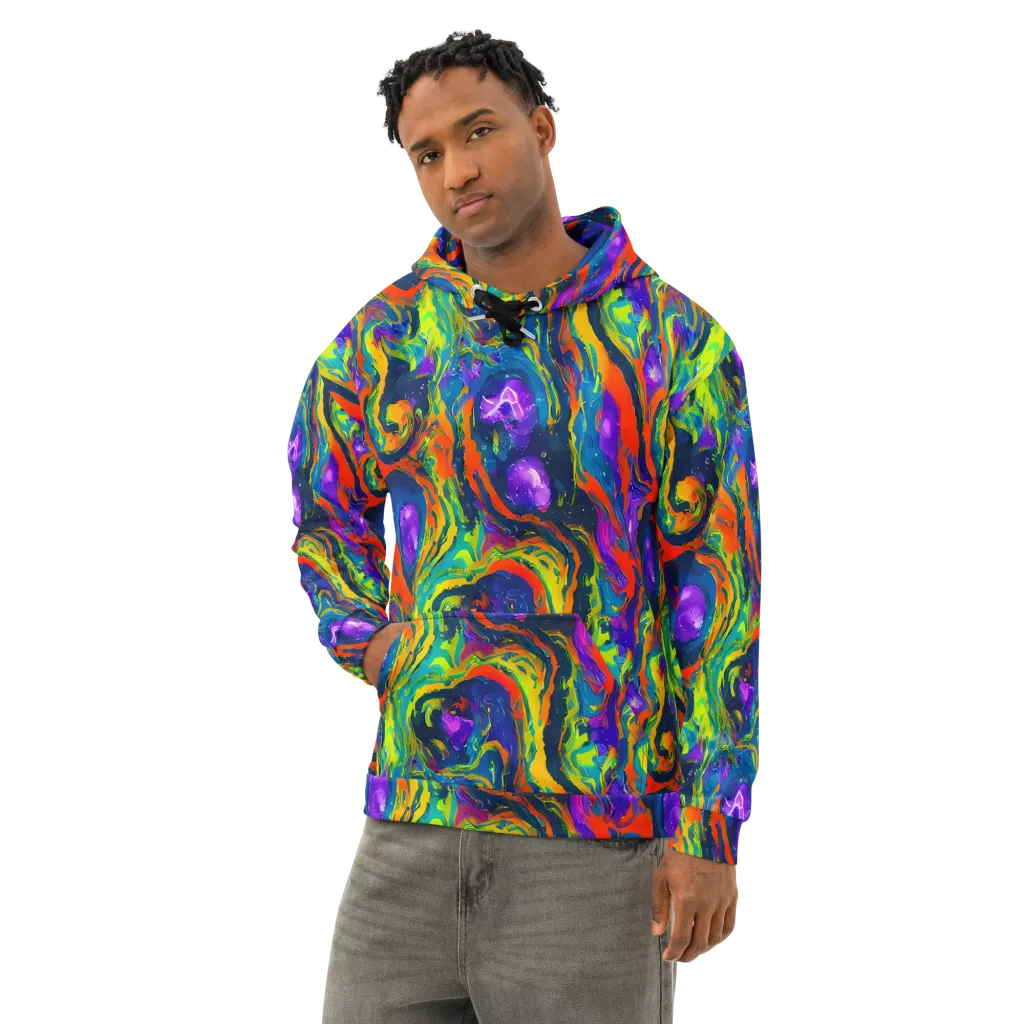 Infinite Color on Cotton Hoodie — Left Front