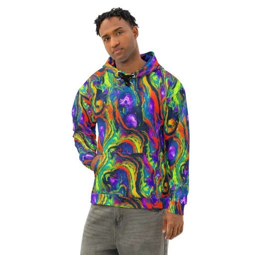 Infinite Color on a Cotton Hoodie