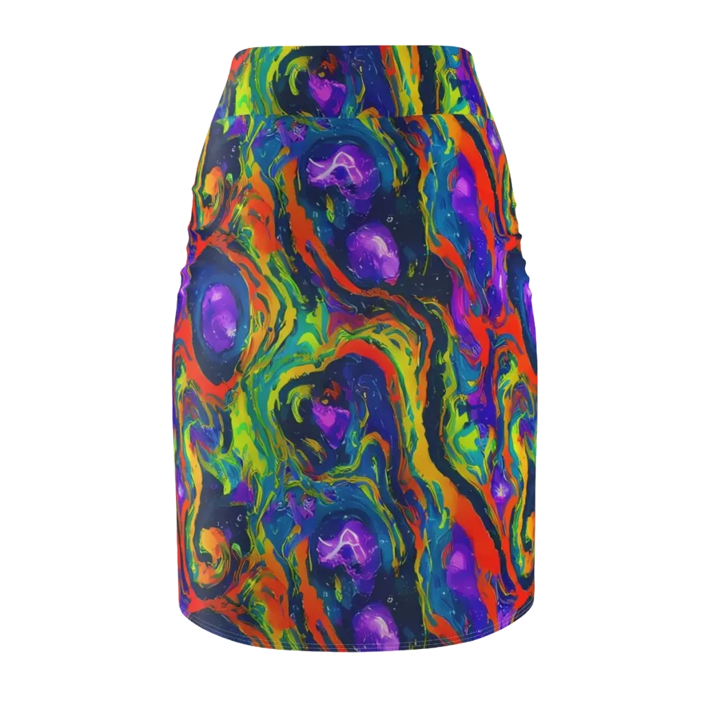 Infinite Color on Pencil Skirt — Back