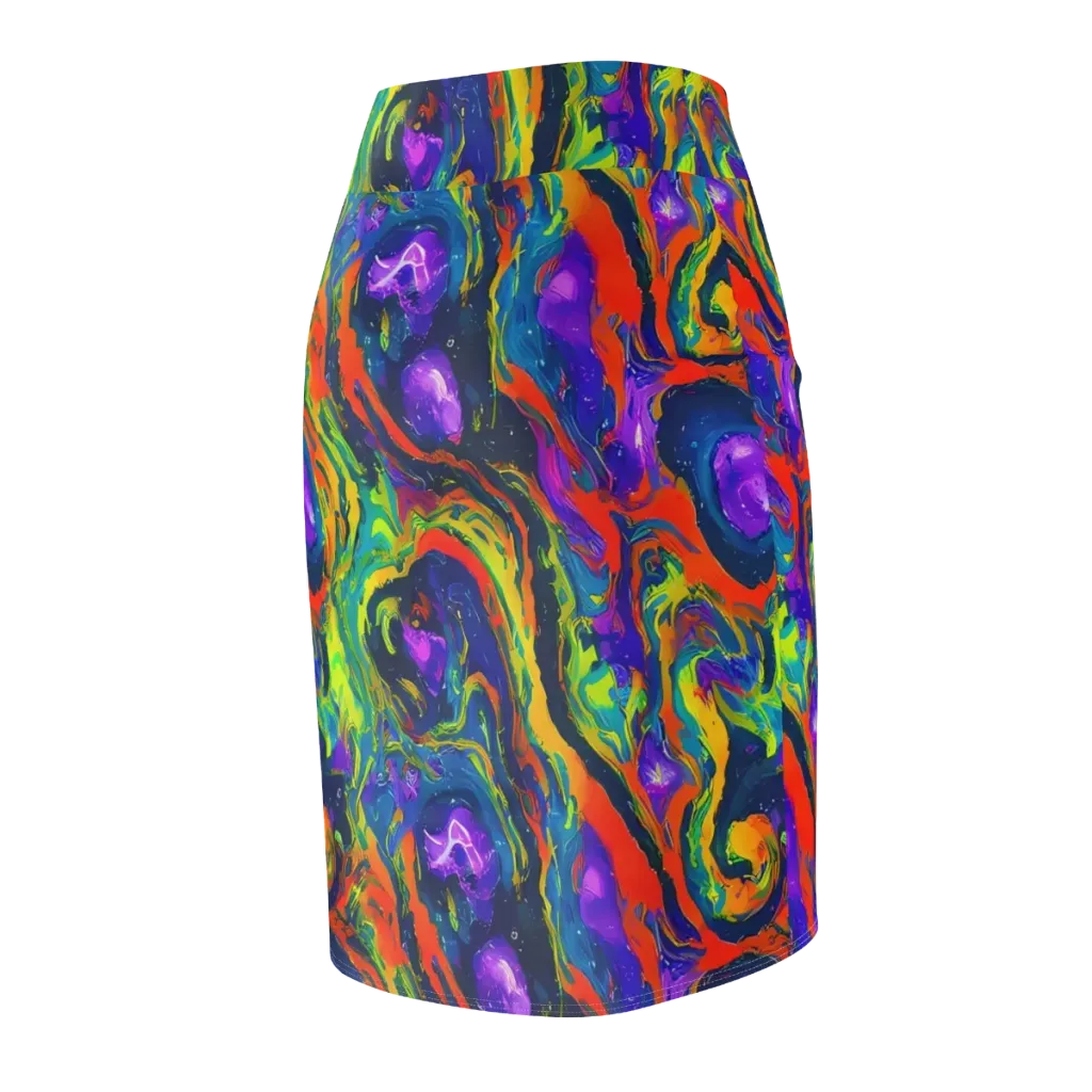 Infinite Color on Pencil Skirt — Back Side