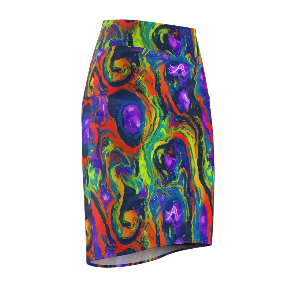 Infinite Color on Pencil Skirt — Front Side
