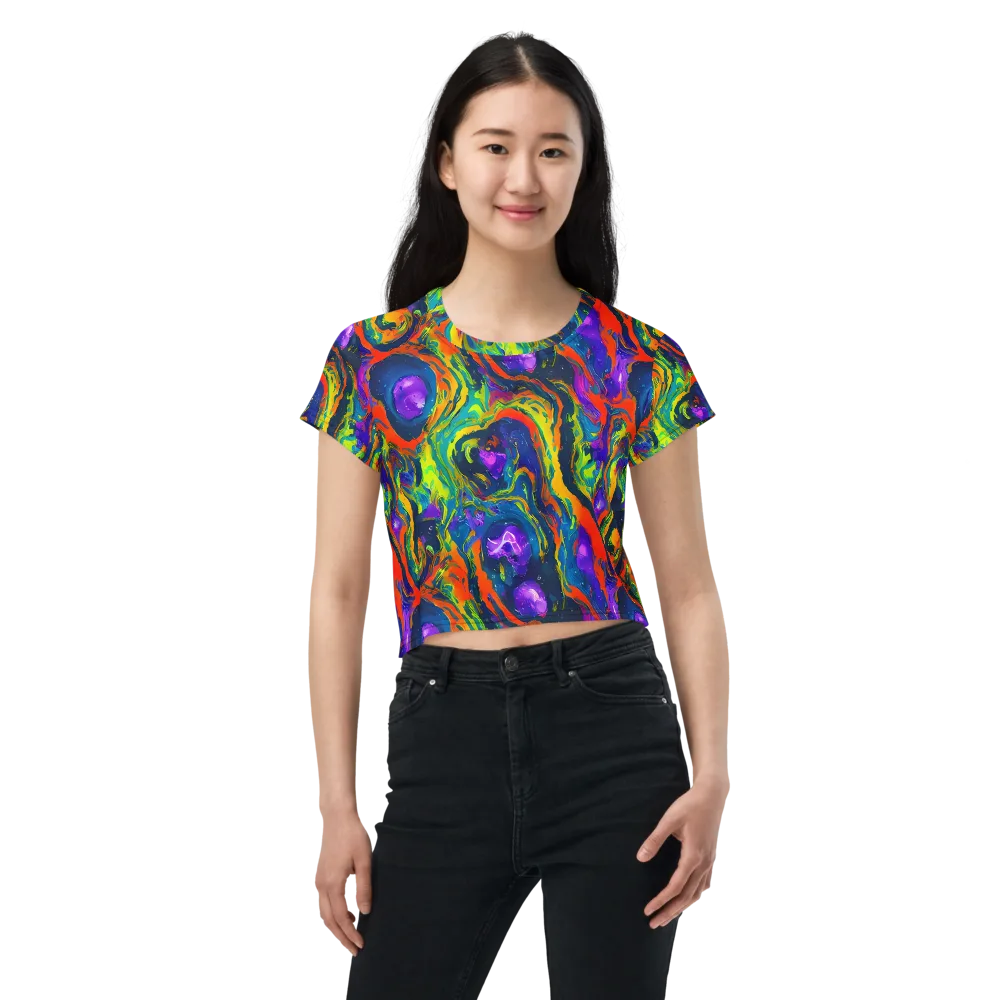 Infinite Color on Crop Tee — Front