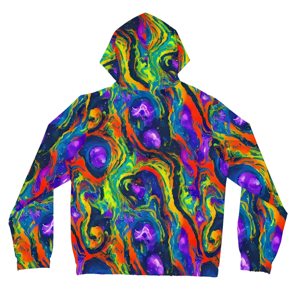 Infinite Color on Women's Full-Zip Hoodie — Back