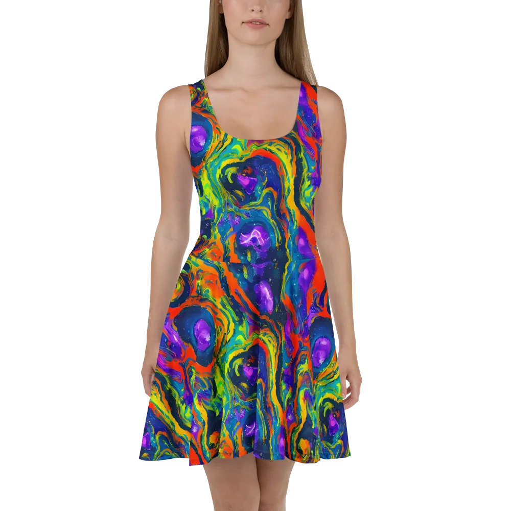 Infinite Color on Skater Dress — Front