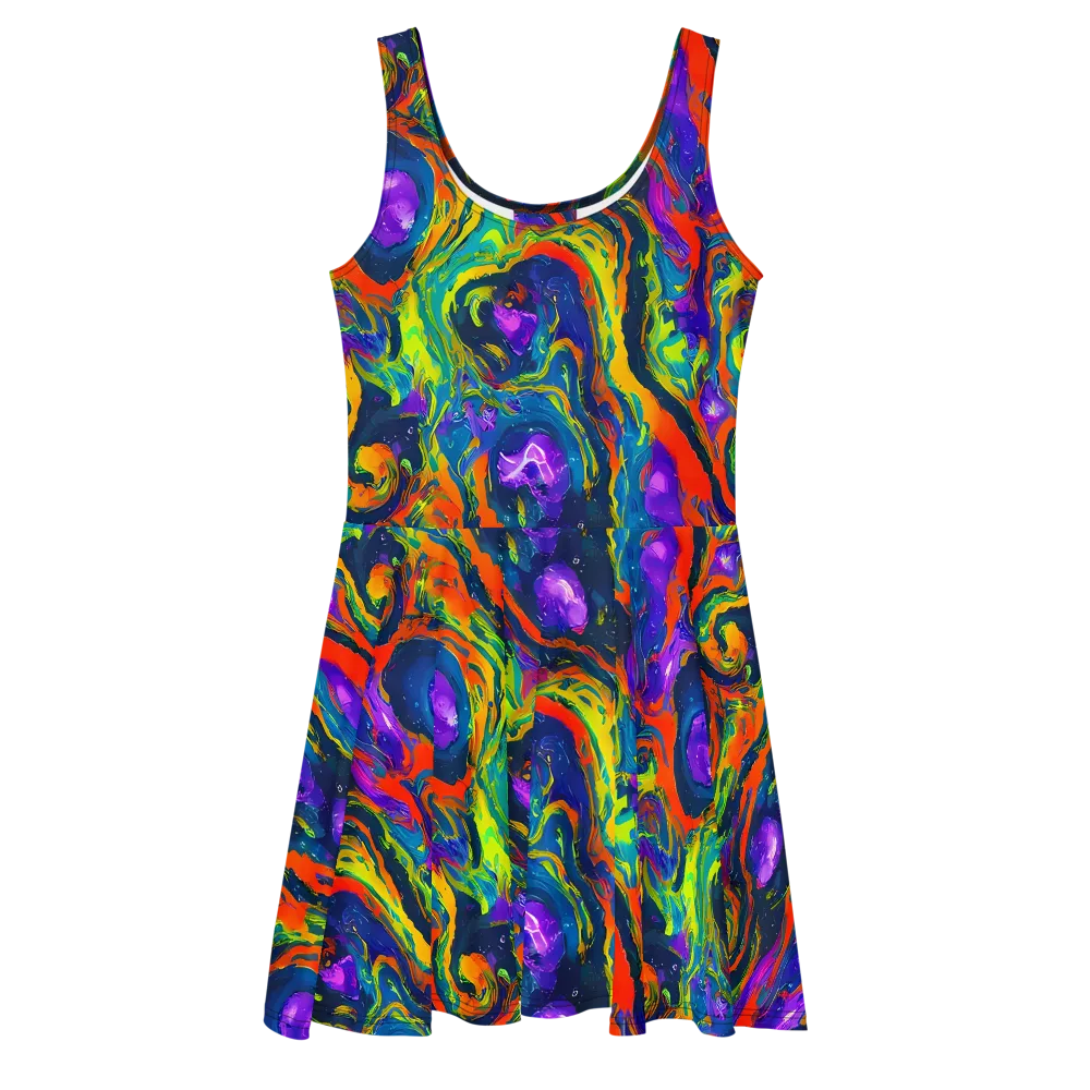 Infinite Color on Skater Dress — Front